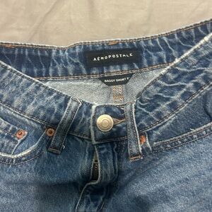 Aeropostale Girls Relaxed Fit Denim Shorts